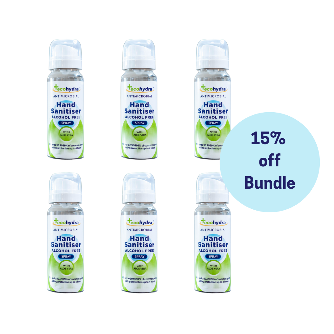 6 x 50ml Alcohol Free Spray Hand Sanitiser