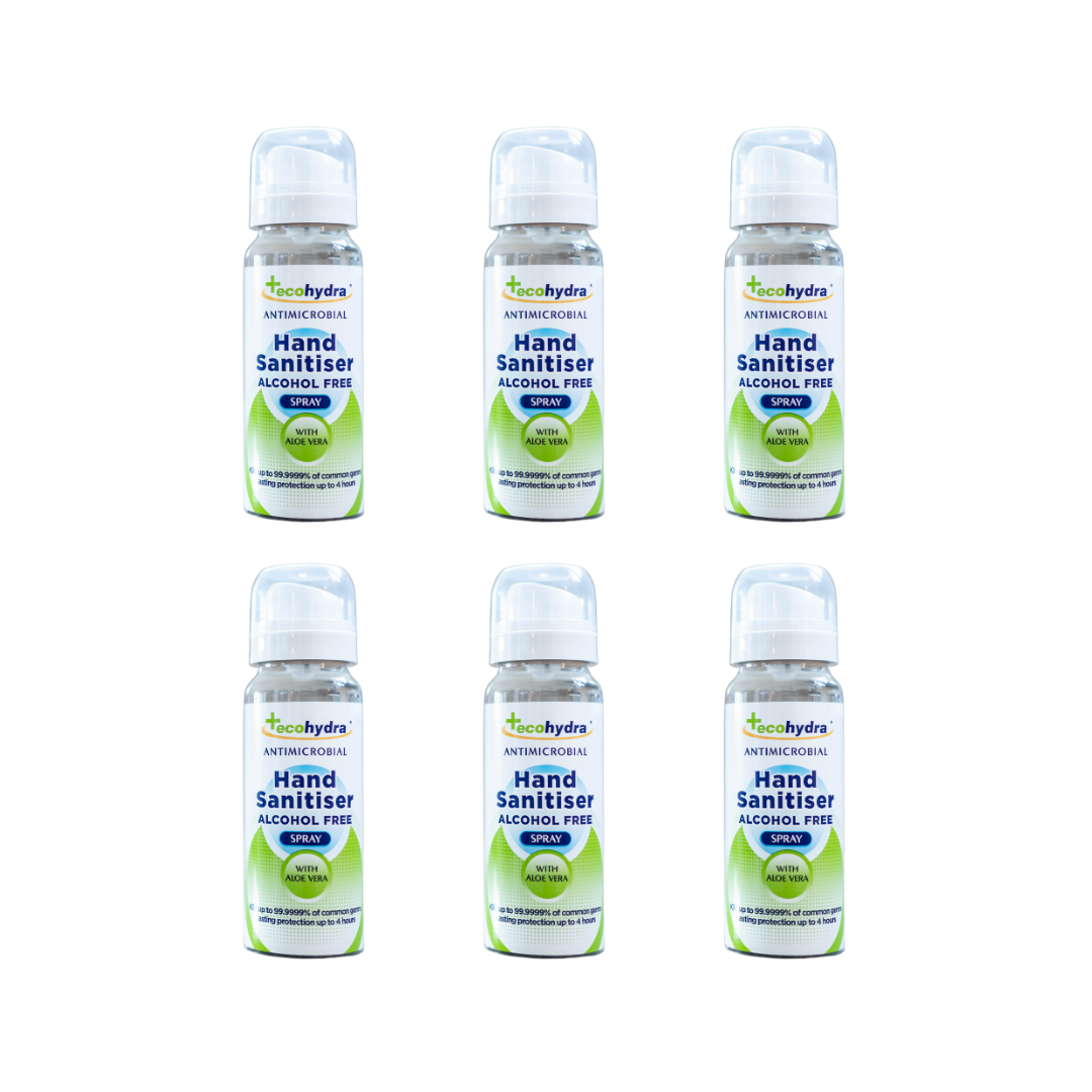 6 x 50ml Alcohol Free Spray Hand Sanitiser