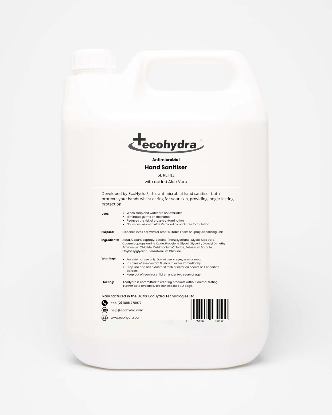 Single 5L Hand Sanitiser Refill Tub