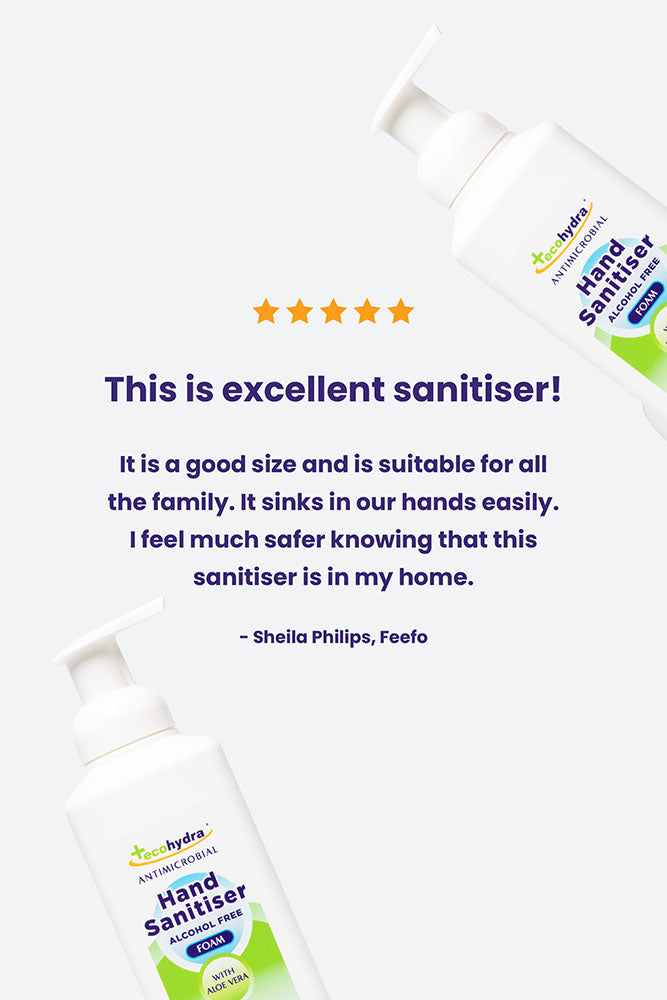 Alcohol Free Foam Hand Sanitiser with Pump (500ml)