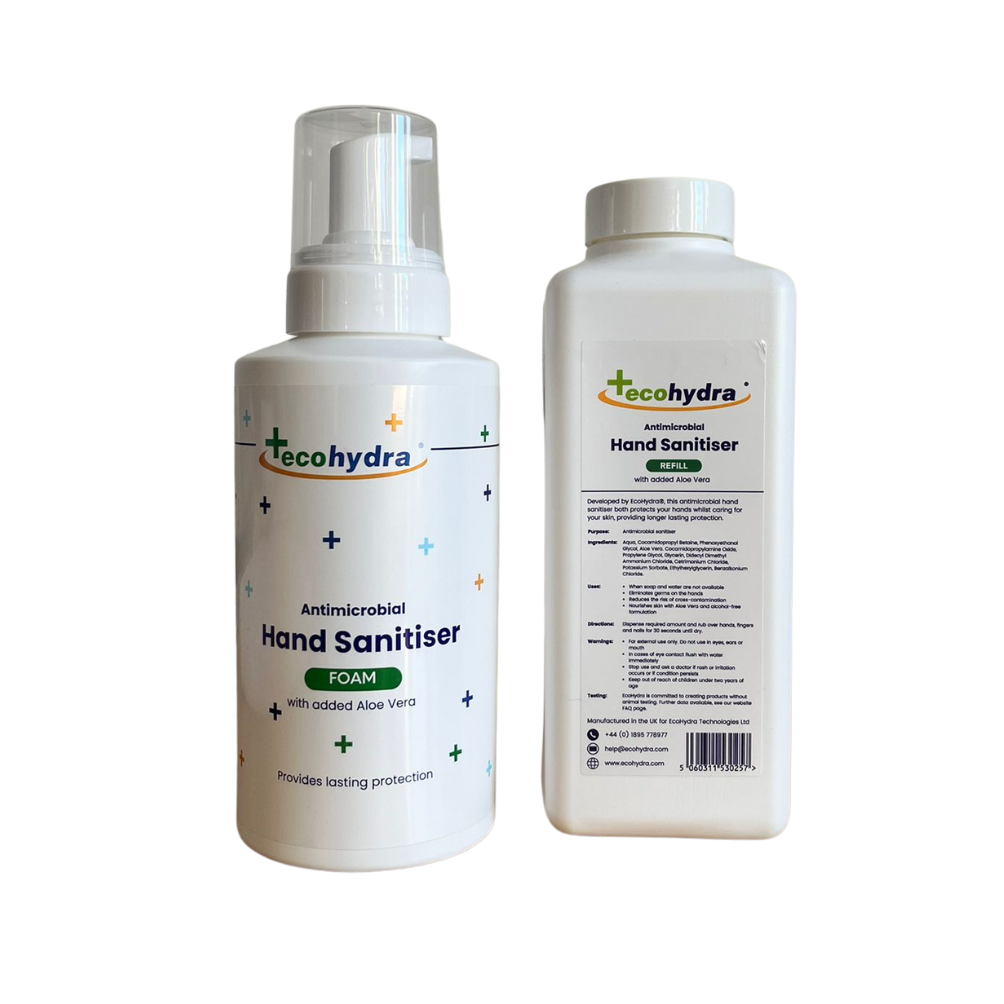 Alcohol Free Foam Hand Sanitiser 500ml plus refill bottle