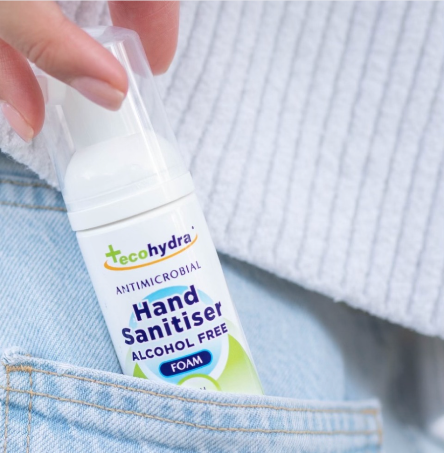 Alcohol Free Hand Sanitiser AllergyUK endorsed EcoHydra