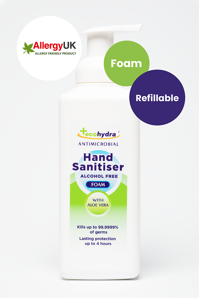Alcohol Free Foam Hand Sanitiser with Pump (500ml)