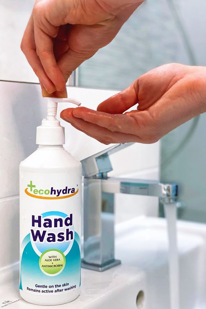 Washing Hands With Antibacterial Hand Wash